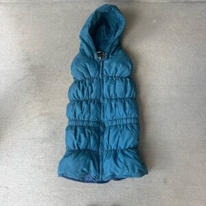 Vintage 1980s Eddie Bauer Women's Goose Down Puffer Vest Blue Size M